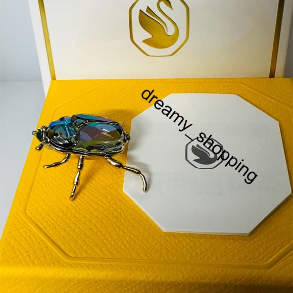 New In Box Authentic Swarovski SCS 2024 Beetle Crystal Metal Figurine #5668994 - Picture 3 of 16